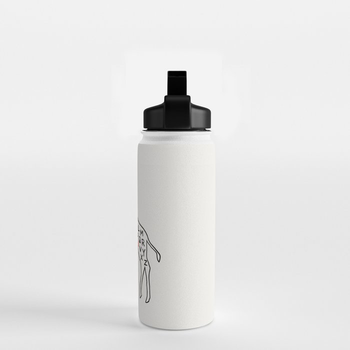 I love you as high as I can reach Water Bottle Gallery Image 2