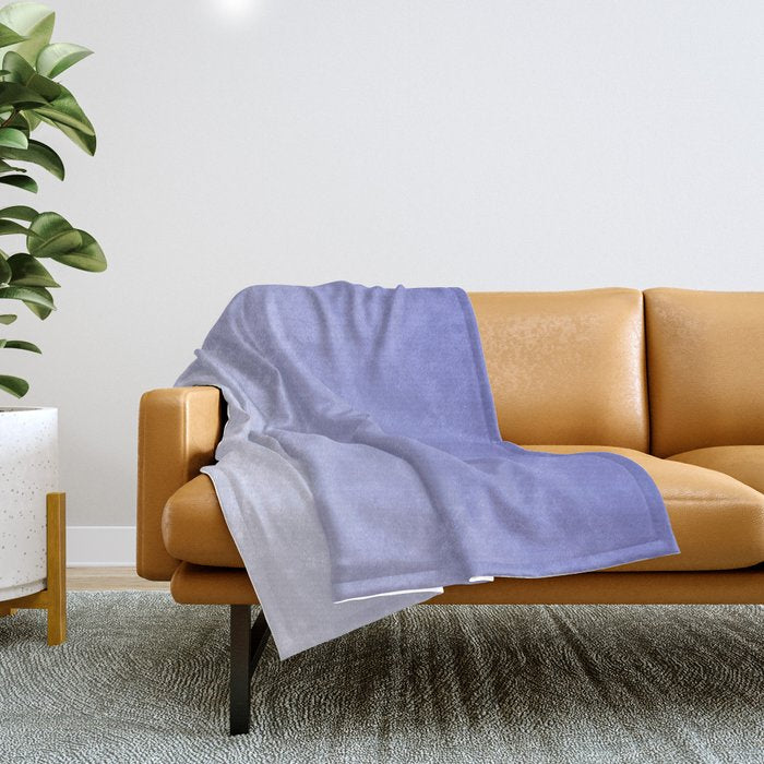 Dreamy Lavender Purple Ombre Gradient Throw Blanket Gallery Image 1