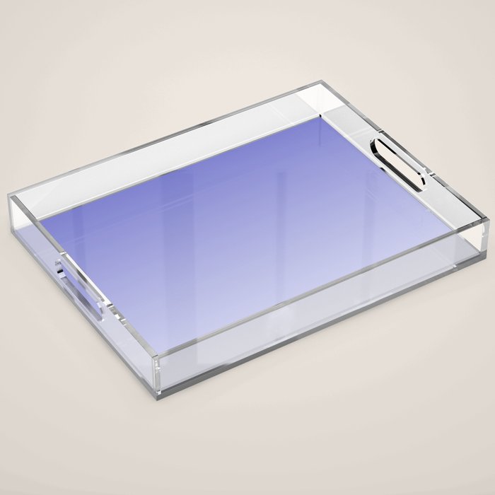 Dreamy Lavender Purple Ombre Gradient Acrylic Tray Gallery Image 1