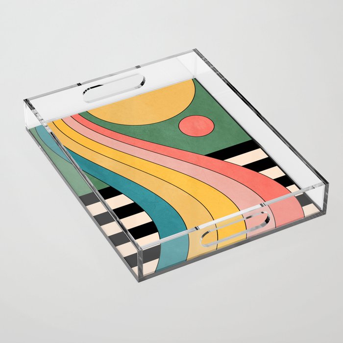 Geometric Abstraction 47 Acrylic Tray Gallery Image 1