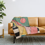 Geometric Abstraction 47 Throw Blanket Gallery Image 1