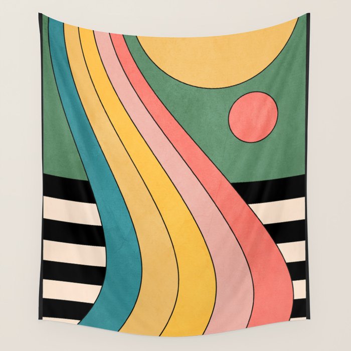 Geometric Abstraction 47 Wall Tapestry Gallery Image 4