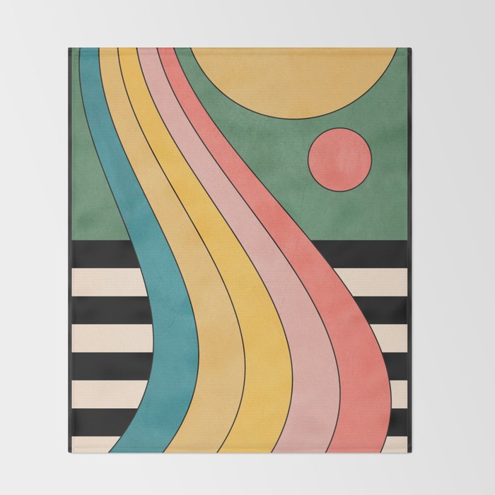 Geometric Abstraction 47 Throw Blanket Gallery Image 2