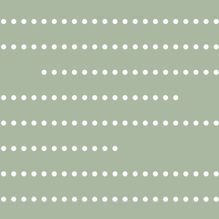 Sage Green and White Minimal Dots Pattern Coffee Mug Gallery Image 2