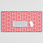 Asanoha Pattern - Coral Desk Mat Gallery Image 1