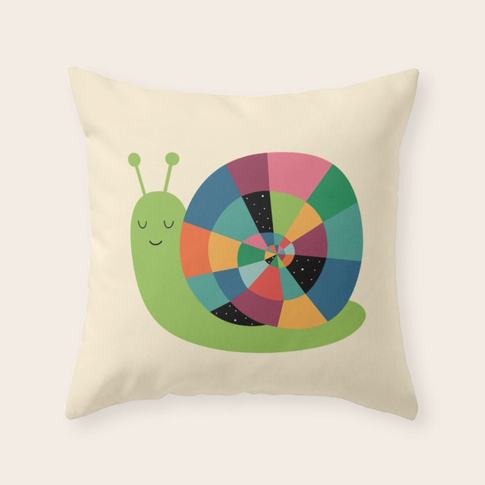 Snail Time Throw Pillow Gallery Image 6