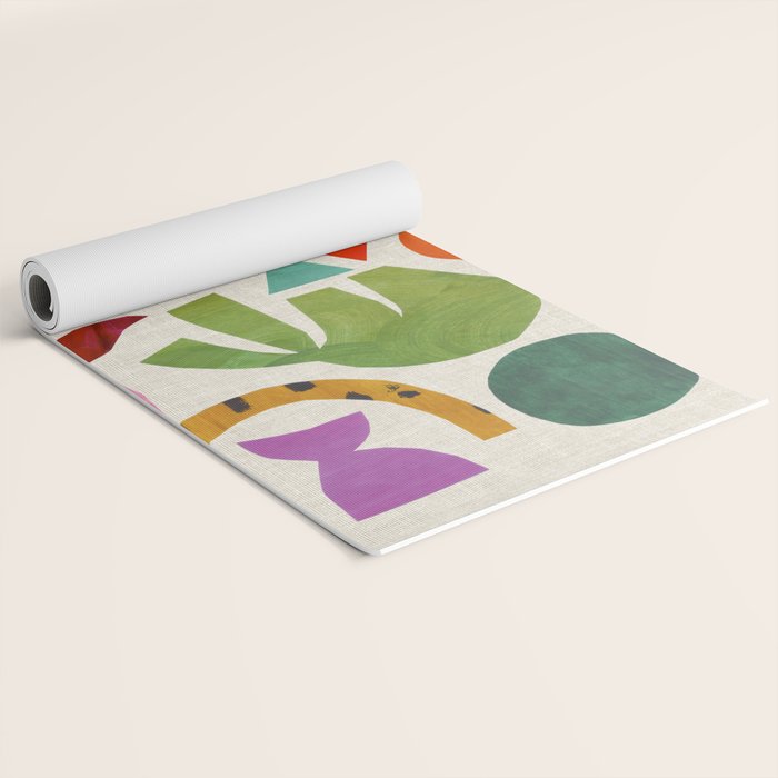 Green Flower Yoga Mat Gallery Image 2