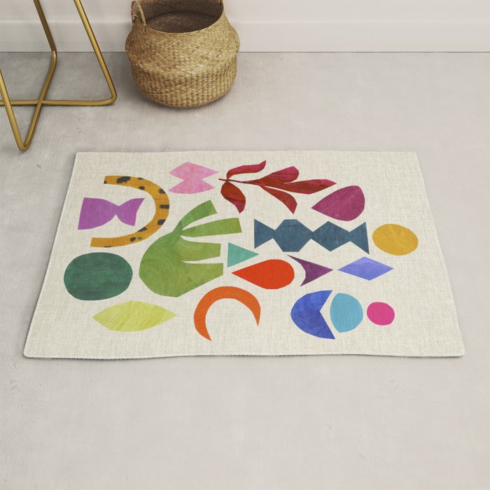 Green Flower Rug Gallery Image 1