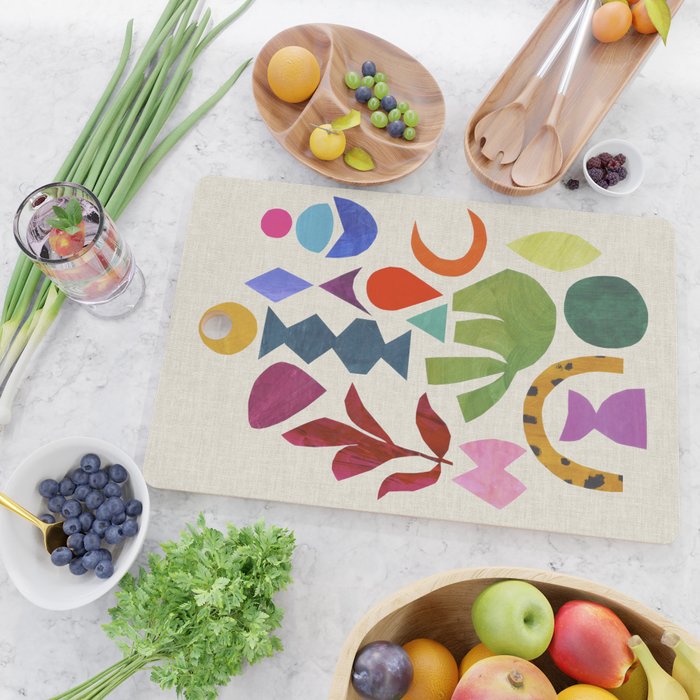 Green Flower Cutting Board Gallery Image 2