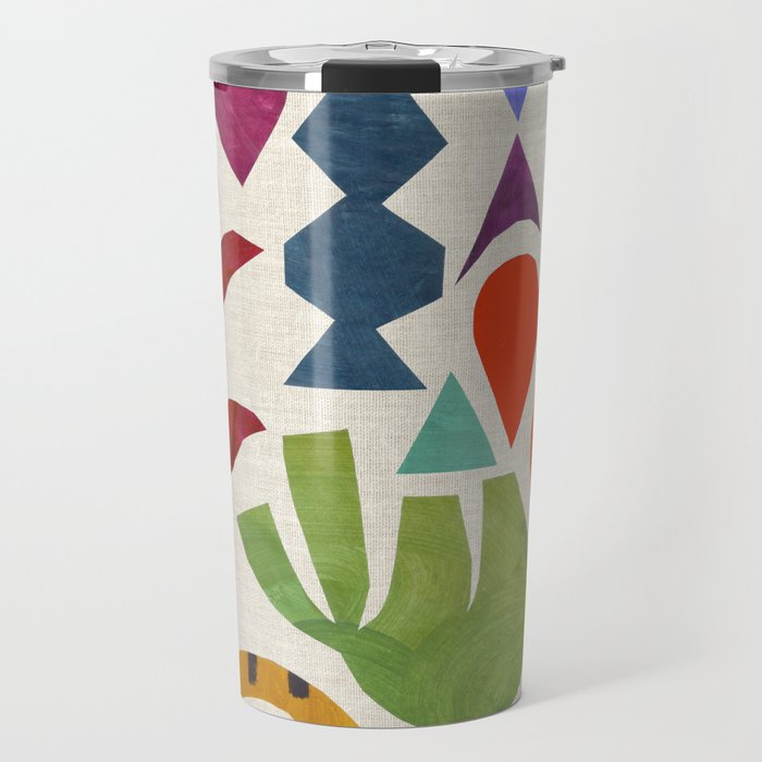 Green Flower Travel Mug Gallery Image 1