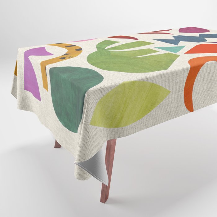 Green Flower Tablecloth Gallery Image 1