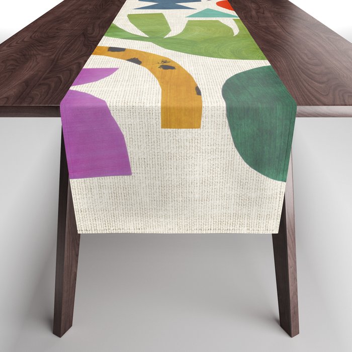 Green Flower Table Runner Gallery Image 1