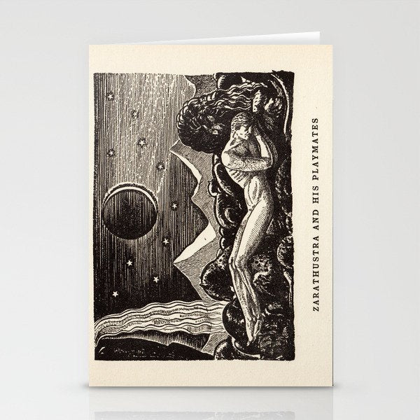 "Zarathustra and His Playmates" by Rockwell Kent (1919) Stationery Card Gallery Image 2