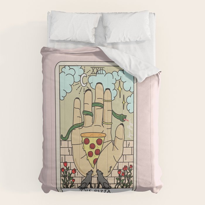 PIZZA READING (LIGHT) Comforter Gallery Image 1