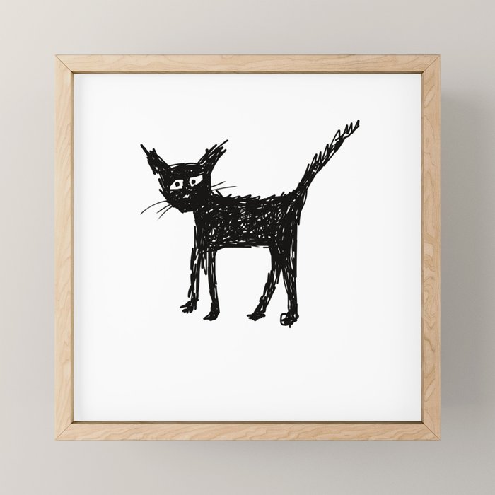 Cat Mini Art Print Gallery Image 1