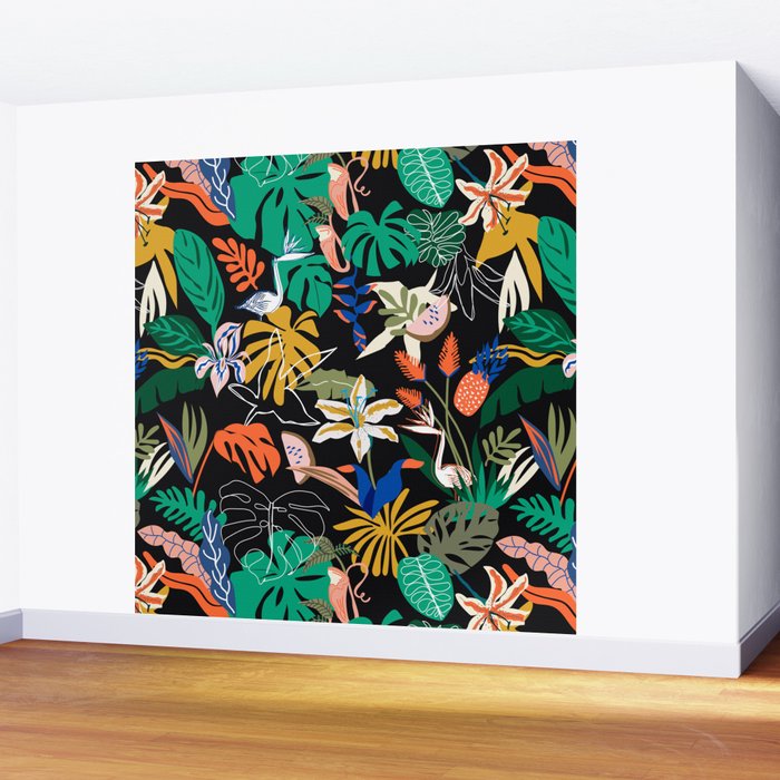 Paradisiacal Nightlife Wall Mural Gallery Image 2