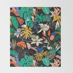 Paradisiacal Nightlife Throw Blanket Gallery Image 2