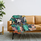 Paradisiacal Nightlife Throw Blanket Gallery Image 1