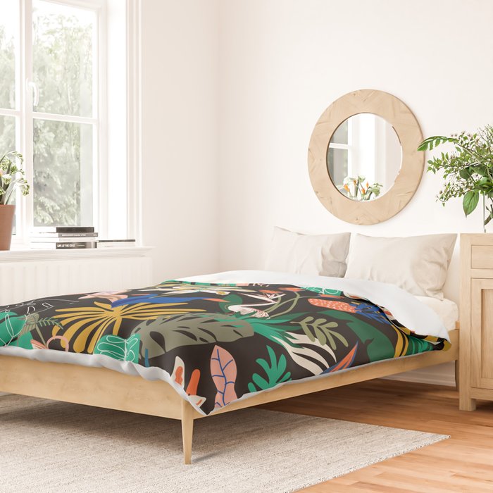 Paradisiacal Nightlife Duvet Cover Gallery Image 2
