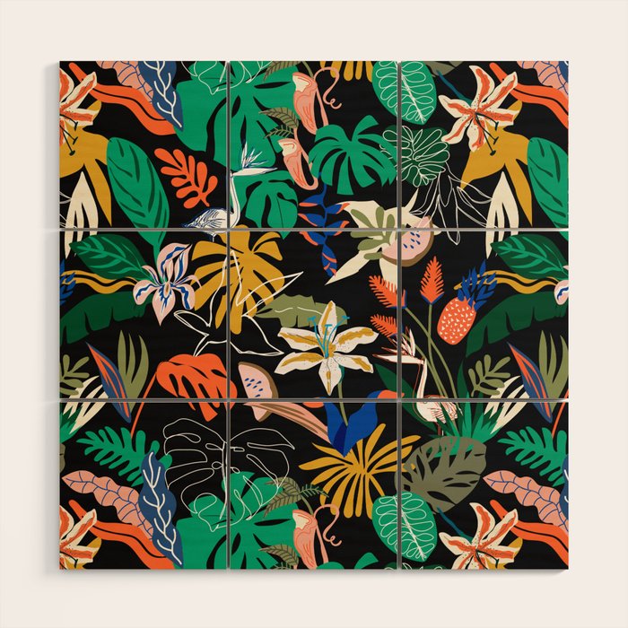 Paradisiacal Nightlife Wood Wall Art Gallery Image 1