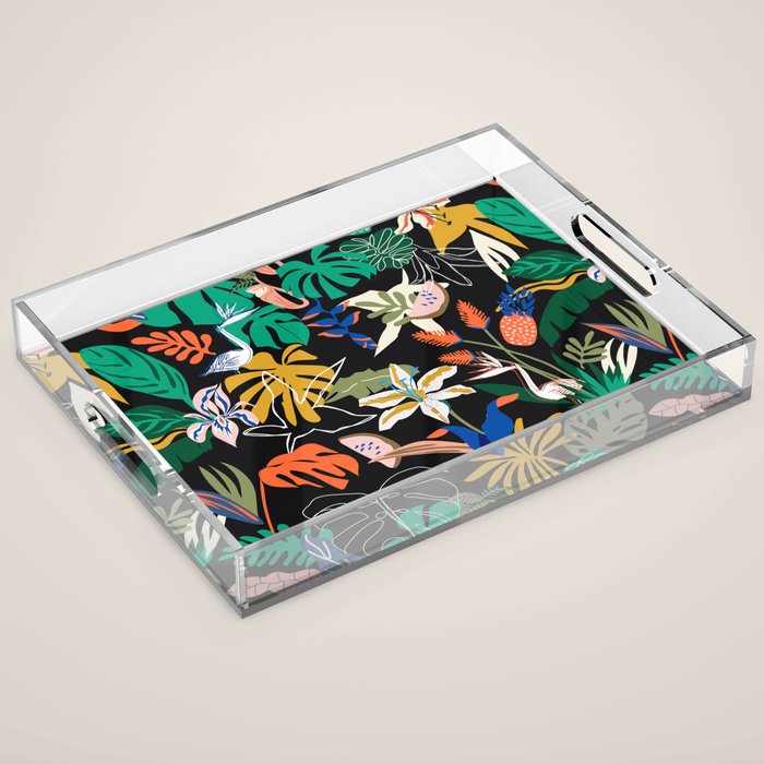 Paradisiacal Nightlife Acrylic Tray Gallery Image 1