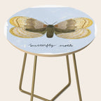 Butterfly Moth on Soft Sky Side Table Gallery Image 2