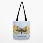 Butterfly Moth on Soft Sky Tote Bag Gallery Image 2