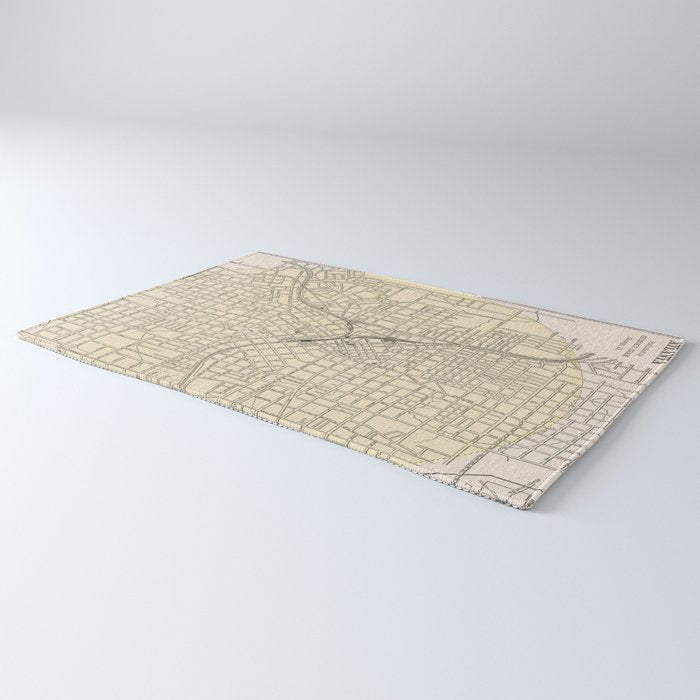 Vintage Map of Atlanta Georgia (1901) Rug Gallery Image 3