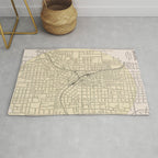 Vintage Map of Atlanta Georgia (1901) Rug Gallery Image 1