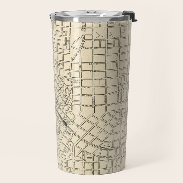 Vintage Map of Atlanta Georgia (1901) Travel Mug Gallery Image 2