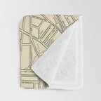 Vintage Map of Atlanta Georgia (1901) Throw Blanket Gallery Image 3