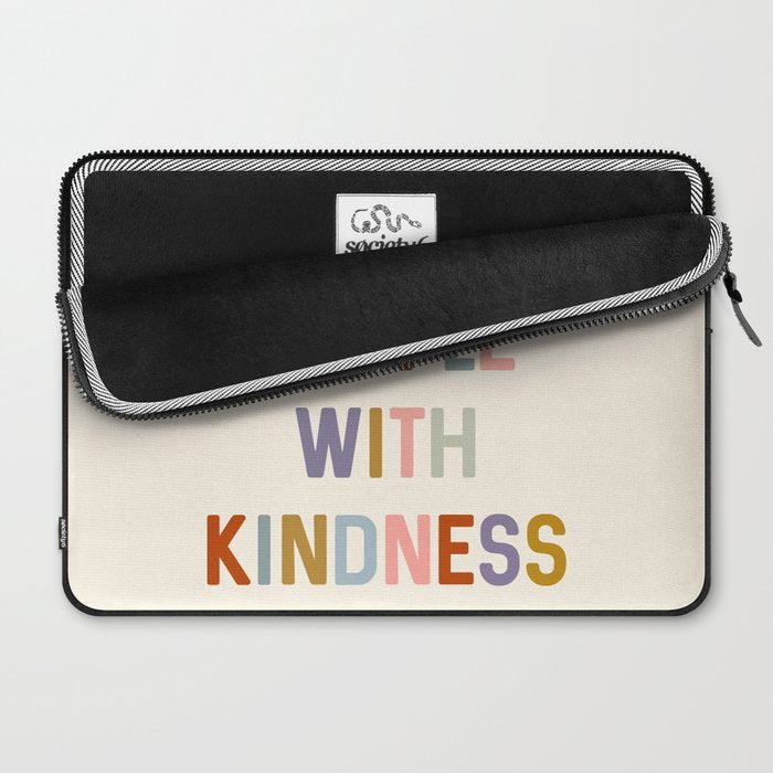 Treat People With Kindness Laptop Sleeve Gallery Image 2