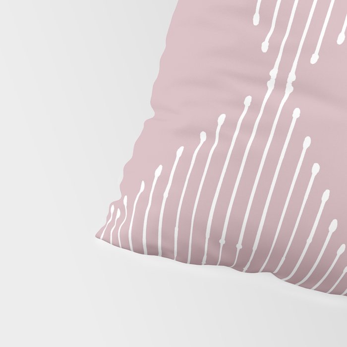 Geo (Linen Lilac) Pillow Sham Gallery Image 4