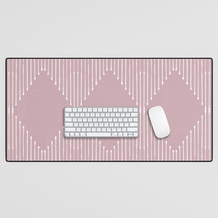 Geo (Linen Lilac) Desk Mat Gallery Image 1