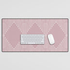 Geo (Linen Lilac) Desk Mat Gallery Image 1