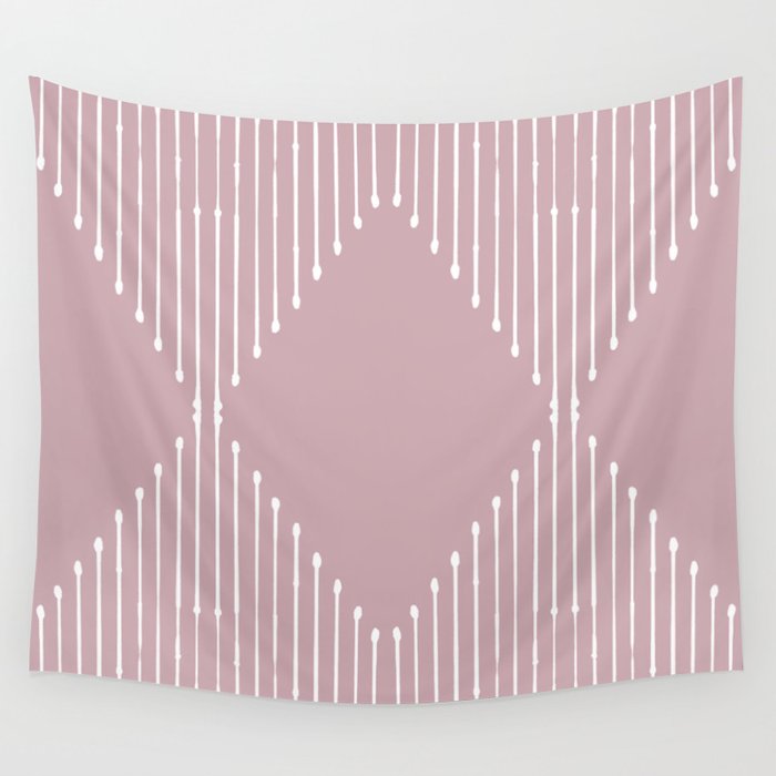 Geo (Linen Lilac) Wall Tapestry Gallery Image 1