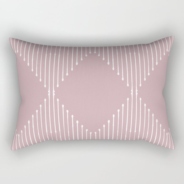 Geo (Linen Lilac) Rectangular Pillow Gallery Image 1
