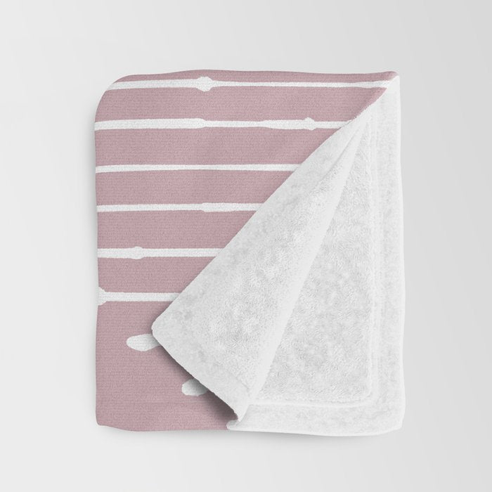 Geo (Linen Lilac) Throw Blanket Gallery Image 3