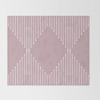 Geo (Linen Lilac) Throw Blanket Gallery Image 2