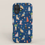 Cat Queens (Blue) iPhone Case Gallery Image 1