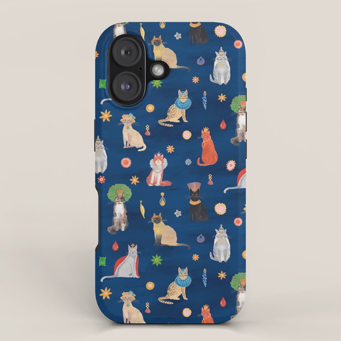 Cat Queens (Blue) iPhone Case Gallery Image 1