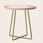Romantic Pink Ghost with Bows and Butterflies Halloween Gothic Spooky Cute Art Side Table Gallery Image 1