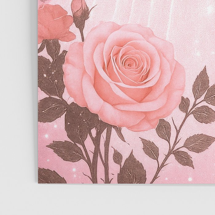 Romantic Pink Ghost with Bows and Butterflies Halloween Gothic Spooky Cute Art Poster Gallery Image 3