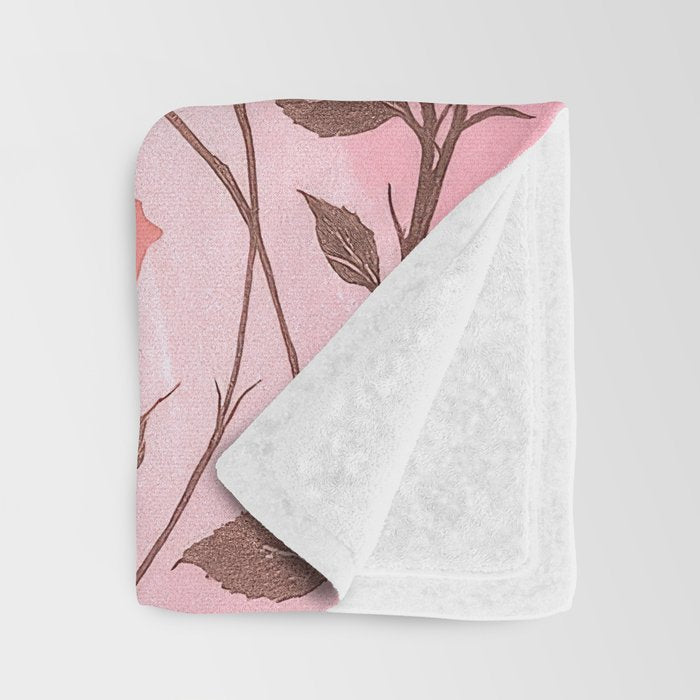 Romantic Pink Ghost with Bows and Butterflies Halloween Gothic Spooky Cute Art Throw Blanket Gallery Image 3