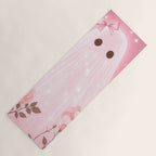 Romantic Pink Ghost with Bows and Butterflies Halloween Gothic Spooky Cute Art Yoga Mat Gallery Image 1