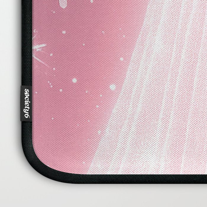 Romantic Pink Ghost with Bows and Butterflies Halloween Gothic Spooky Cute Art Laptop Sleeve Gallery Image 3