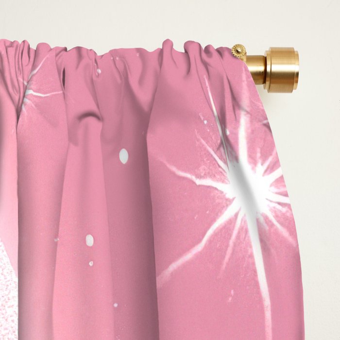 Romantic Pink Ghost with Bows and Butterflies Halloween Gothic Spooky Cute Art Window Curtain Gallery Image 2