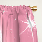 Romantic Pink Ghost with Bows and Butterflies Halloween Gothic Spooky Cute Art Window Curtain Gallery Image 2