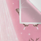Romantic Pink Ghost with Bows and Butterflies Halloween Gothic Spooky Cute Art Wall Tapestry Gallery Image 3