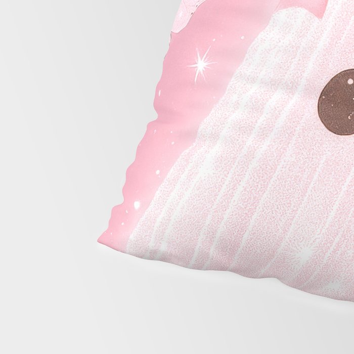 Romantic Pink Ghost with Bows and Butterflies Halloween Gothic Spooky Cute Art Pillow Sham Gallery Image 4